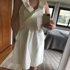 Short wedding style dress with pockets